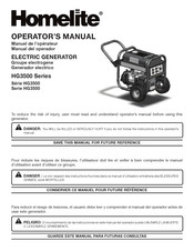 Homelite HG3500 Serie Manual Del Operador