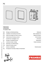 Franke F5BV2002 Instrucciones De Montaje