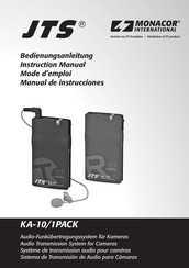 Monacor International JTS KA-10/1PACK Manual De Instrucciones