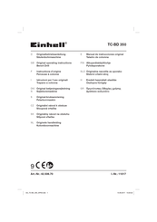 EINHELL TC-BD 350 Manual De Instrucciones Original