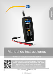 PCE Instruments PCE-CLT 10 Manual De Instrucciones