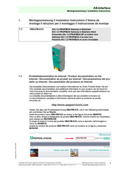 Pepperl+Fuchs VBG-PB-K25 Instrucciones De Montaje