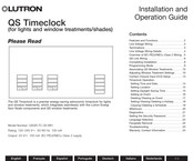 Lutron QSGR-TC-3S-WH Guía De Instalación Y Funcionamiento