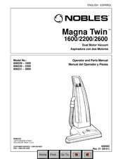 Nobles MAGNA TWIN 1600 Manual Del Operador