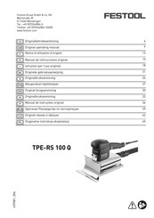 Festool TPE-RS 100 Q Manual De Instrucciones Original