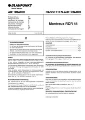 Blaupunkt Montreux RCR 44 Instrucciones De Montaje