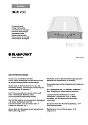 Blaupunkt BQX 280 Instrucciones De Montaje