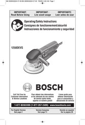 Bosch 1250DEVS Instrucciones De Funcionamiento Y Seguridad