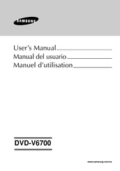 Samsung DVD-V6700 Manual Del Usuario