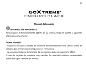 Easypix GoXtreme Enduro Black Manual Del Usuario