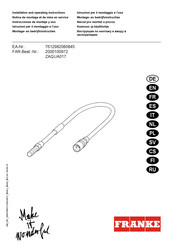 Franke ZAQUA017 Instrucciones De Montaje Y Uso