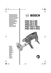Bosch PSB 1000-2 RCA Instrucciones De Servicio