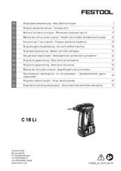 Festool C 18 Li Manual De Instrucciones