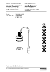 Franke ZAQCT0002 Instrucciones De Montaje Y Uso