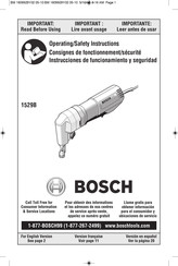 Bosch 1533A Instrucciones De Funcionamiento Y Seguridad