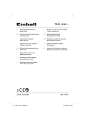 EINHELL TE-PL 18/82 Li Manual De Instrucciones