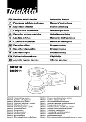 Makita BO5010 Manual De Instrucciones