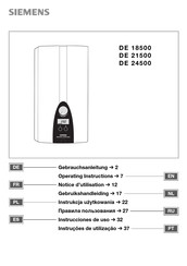 Siemens DE 18500 Instrucciones De Uso