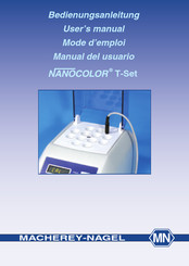 MACHEREY-NAGEL NANOCOLOR T-Set Manual Del Usuario