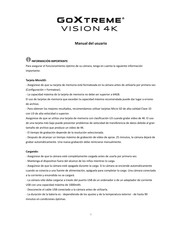 Easypix GoXtreme Vision 4K Manual Del Usuario