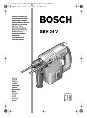 Bosch GBH 24 V Instrucciones De Servicio