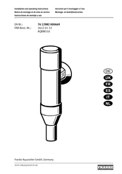 Franke AQRM550 Instrucciones De Montaje Y Uso