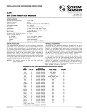 System Sensor CZ-6 Instrucciones De Instalación Y Mantenimiento