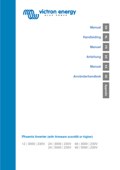 Victron energy Phoenix VE. Bus 12 3000 230V Manual De Instrucciones