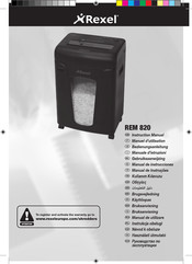 Rexel REM 820 Manual De Instrucciones