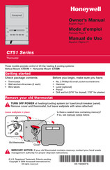 Honeywell CT51N Manual De Uso