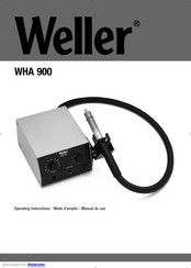 Weller WHA 900 Manual De Uso