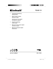EINHELL TE-AG 115 Manual De Instrucciones