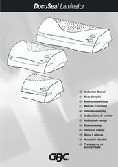 GBC DocuSeal Instrucciones De Servicio