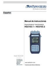 DeltaOHM HD2103.2 Manual De Instrucciones