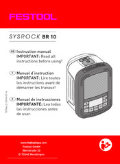 Festool SYSROCK BR 10 Manual De Instrucciones