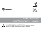 Horizon Fitness T303 Manual Del Propietário