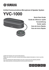 Yamaha YVC-1000 Guia De Inicio Rapido