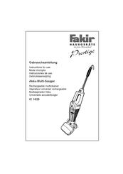 Fakir IC 1035v Instrucciones De Uso