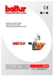 baltur COMIST 26 SP Manual De Instrucciones