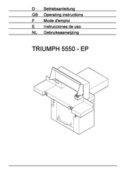 MBM TRIUMPH 5550-EP Instrucciones De Uso