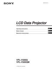 Sony VPL-V500QM Manual De Instrucciones