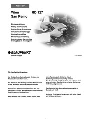 Blaupunkt Wien San Remo RD 127 Instrucciones De Montaje