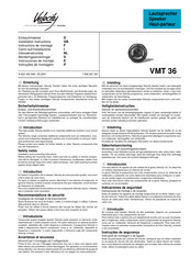 Blaupunkt Velocity VMT 36 Instrucciones De Montaje