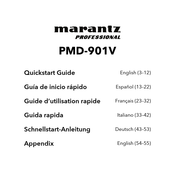 Marantz professional PMD-901V Guia De Inicio Rapido