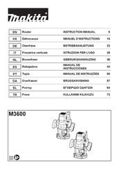 Makita M3600 Manual De Instrucciones