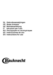 Bauknecht DBHBS 92C LT X Instrucciones De Uso