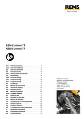 REMS Unimat 77 Instrucciones De Servicio