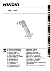 Hikoki NH 18DSL Instrucciones De Manejo