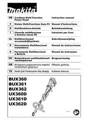 Makita BUX360 Manual De Instrucciones