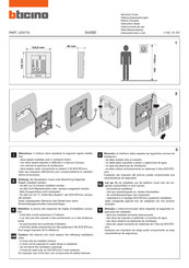 Bticino U2077A Instrucciones De Uso